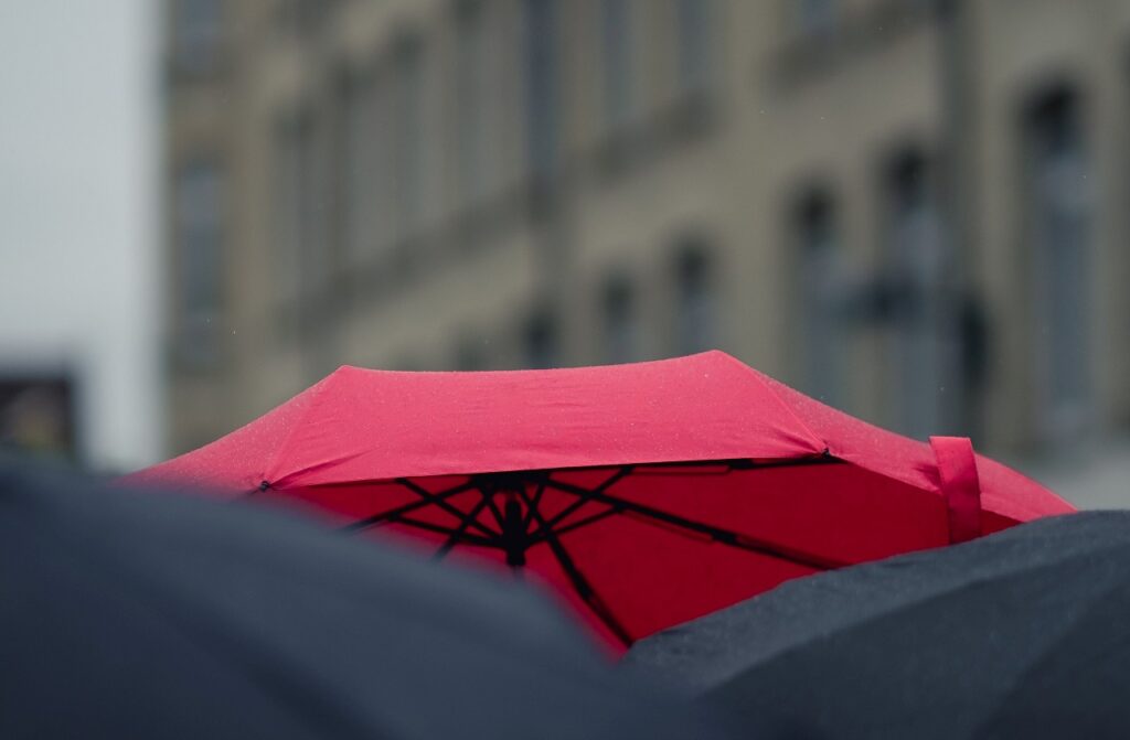 red umbrella