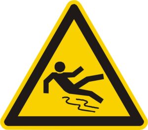slip and fall sign