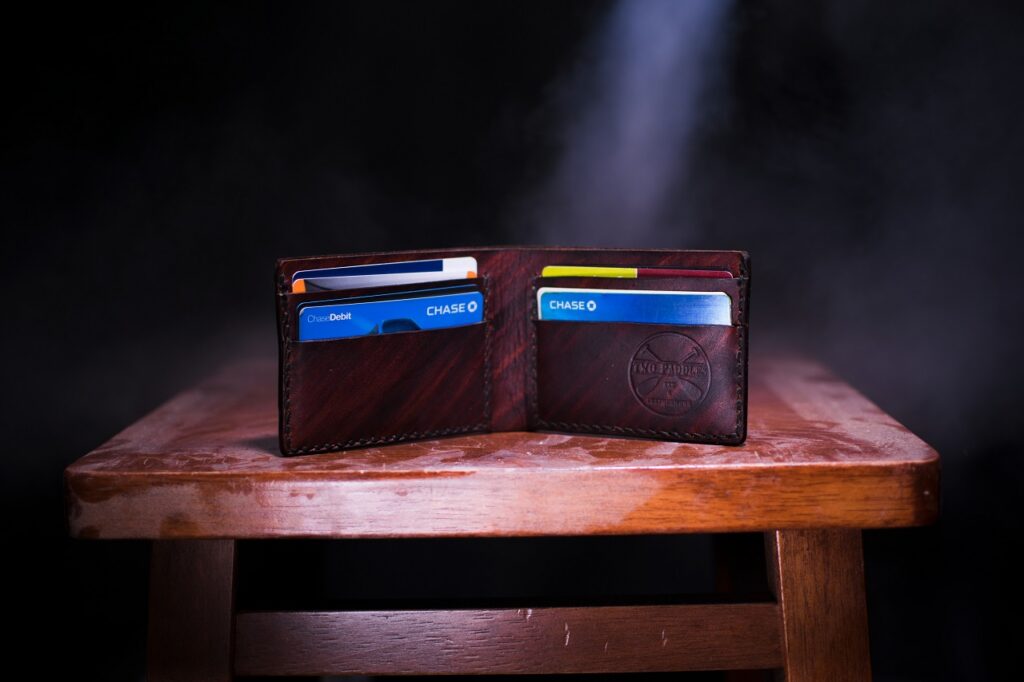 wallet with cards