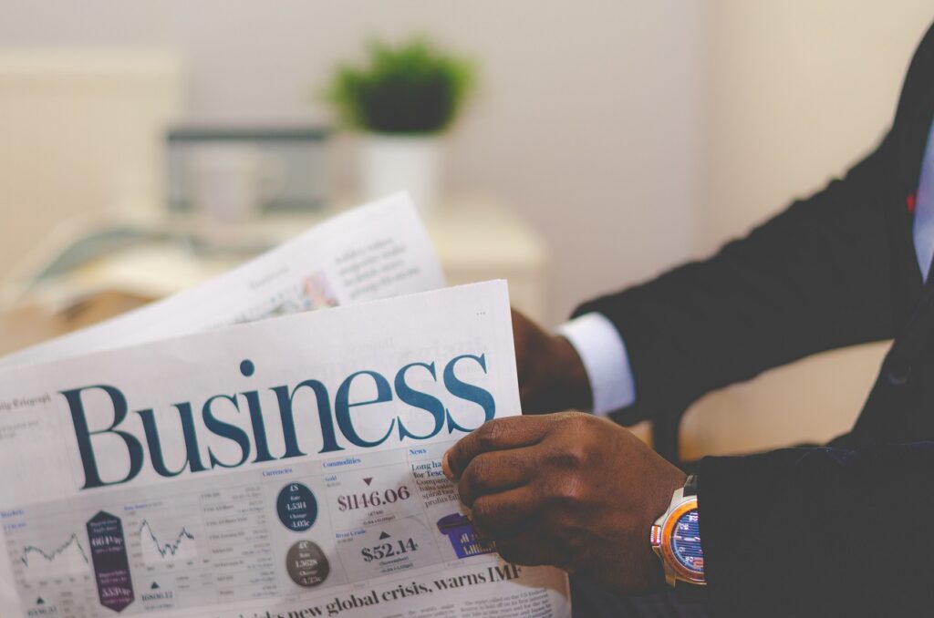 business newspaper image