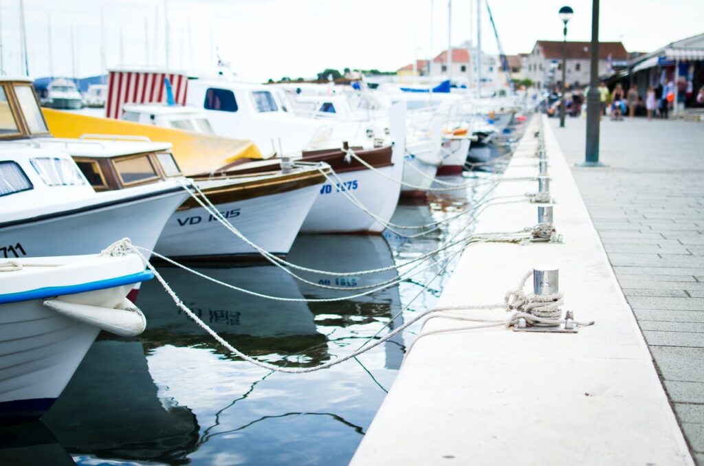 boats at dock image